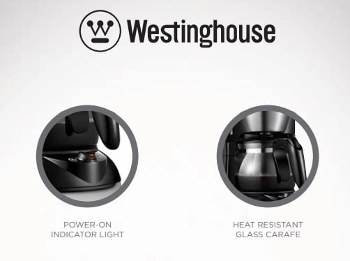 Westinghouse 220 - volts Coffee Maker 4 - 6 cup with Permanent Filter and Hot Plate WKCM325 - 220 - Electronics