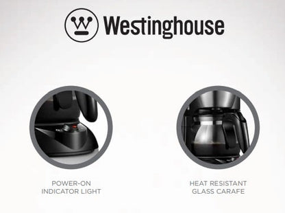 Westinghouse 220 - volts Coffee Maker 4 - 6 cup with Permanent Filter and Hot Plate WKCM325 - 220 - Electronics