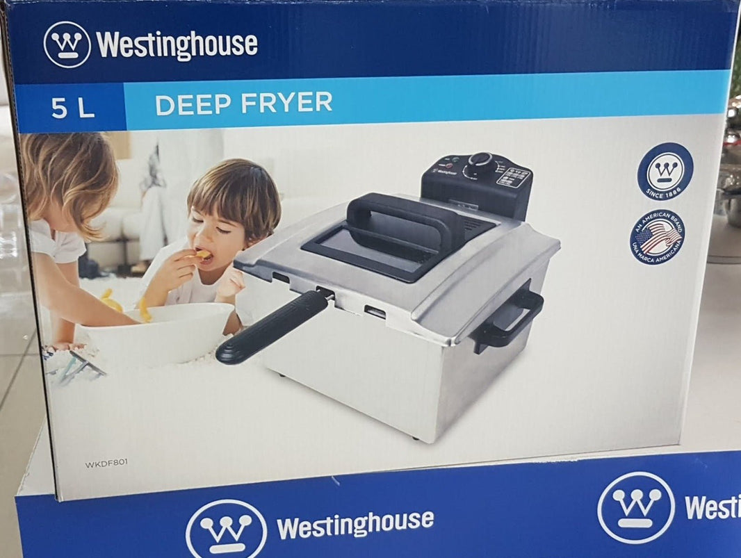 Westinghouse 220 volts Deep Fryer 5 LIter size Stainless Steel 220 volt Deep Fryer 220v 240 volts 50 hz WKDF801 - 220 - Electronics
