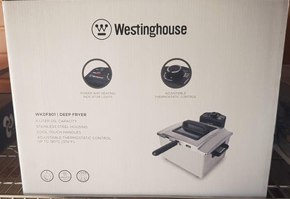 Westinghouse 220 volts Deep Fryer 5 LIter size Stainless Steel 220 volt Deep Fryer 220v 240 volts 50 hz WKDF801 - 220 - Electronics