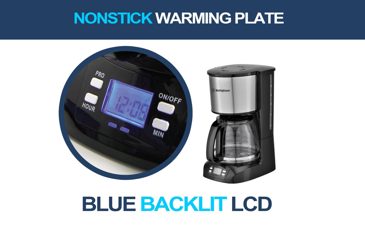 Westinghouse 220 - volts Digital Programmable Coffee Maker with Permanent Filter and Hot Plate WKCM109 - 220 - Electronics