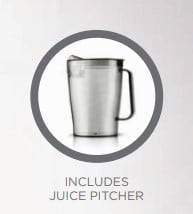 Westinghouse 220 volts Juice Extractor Juicer for Fruit & Vegetables 2 Liter 800 Watts 2 Speed 220v 240 volts WKJE306L - PM - 220 - Electronics