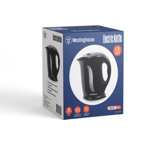 Westinghouse 220 volts kettle Cordless Jug Kettle 1.7 litre 220 240 volts - Black Auto Shut Off WKWKBM9198 - 220 - Electronics