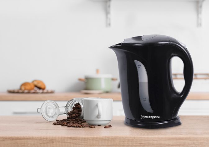 Westinghouse 220 volts kettle Cordless Jug Kettle 1.7 litre 220 240 volts - Black Auto Shut Off WKWKBM9198 - 220 - Electronics