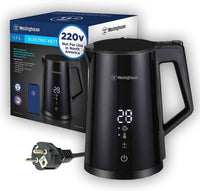 Westinghouse 220 volts Kettle Double Wall Variable Temperature kettle - Stainless steel interior and cool touch exterior 1.7 Liter 220v 240 volt model WKWK3815 9030 - 220 - Electronics