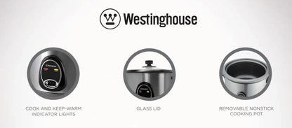 Westinghouse 220 volts rice cooker 16 cup 2.8 liter steamer with Stainless Steel housing, non stick WKRC10D28 - 220 - Electronics