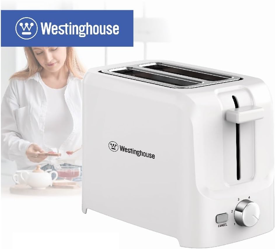 Westinghouse 220 volts toaster 2 slice white color 220v 240 volts - 220 - Electronics