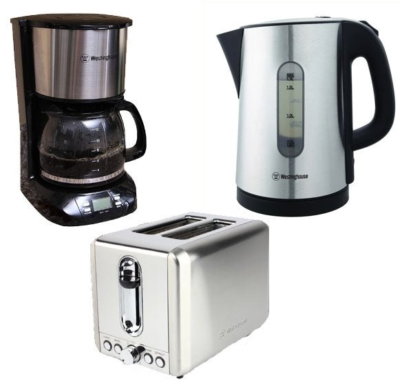Westinghouse 220 volts Toaster, Coffee maker, and Kettle package 220v 240 volt - 220 - Electronics