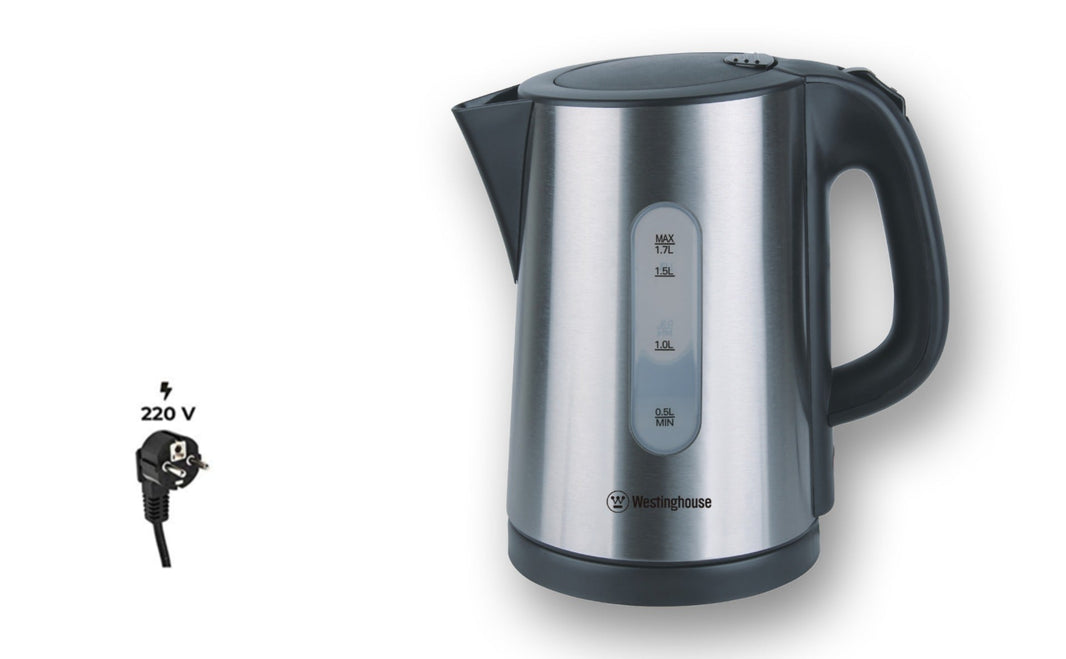 Westinghouse Brushed Stainless Cordless Jug Kettle 220 V 1.7Litre WKWK0805 / 17802 Auto Shut Off - 220 - Electronics