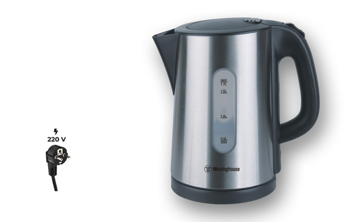 Westinghouse Brushed Stainless Cordless Jug Kettle 220 V 1.7Litre WKWK0805 / 17802 Auto Shut Off - 220 - Electronics