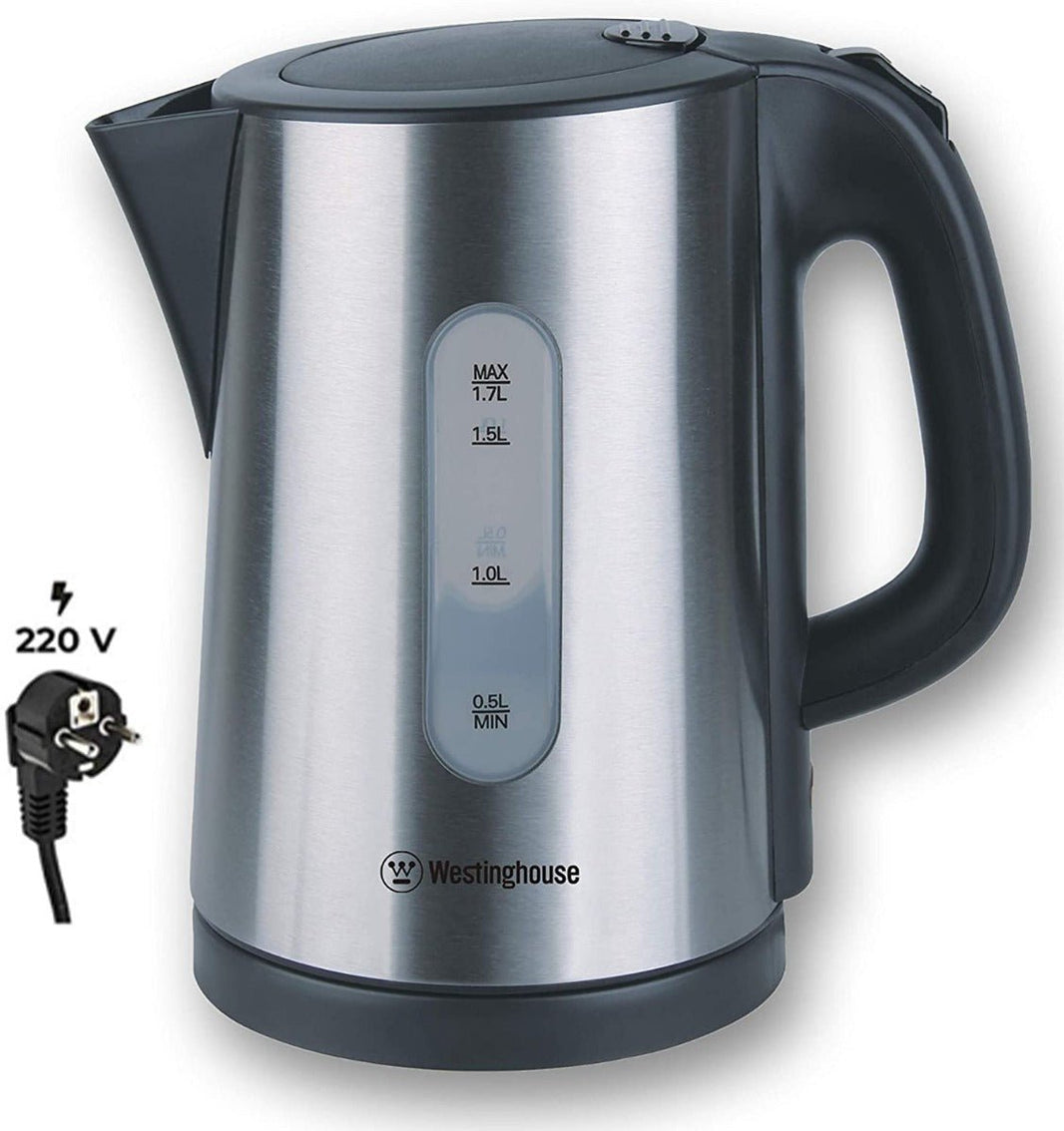 Westinghouse Brushed Stainless Cordless Jug Kettle 220 V 1.7Litre WKWK0805 / 17802 Auto Shut Off - 220 - Electronics