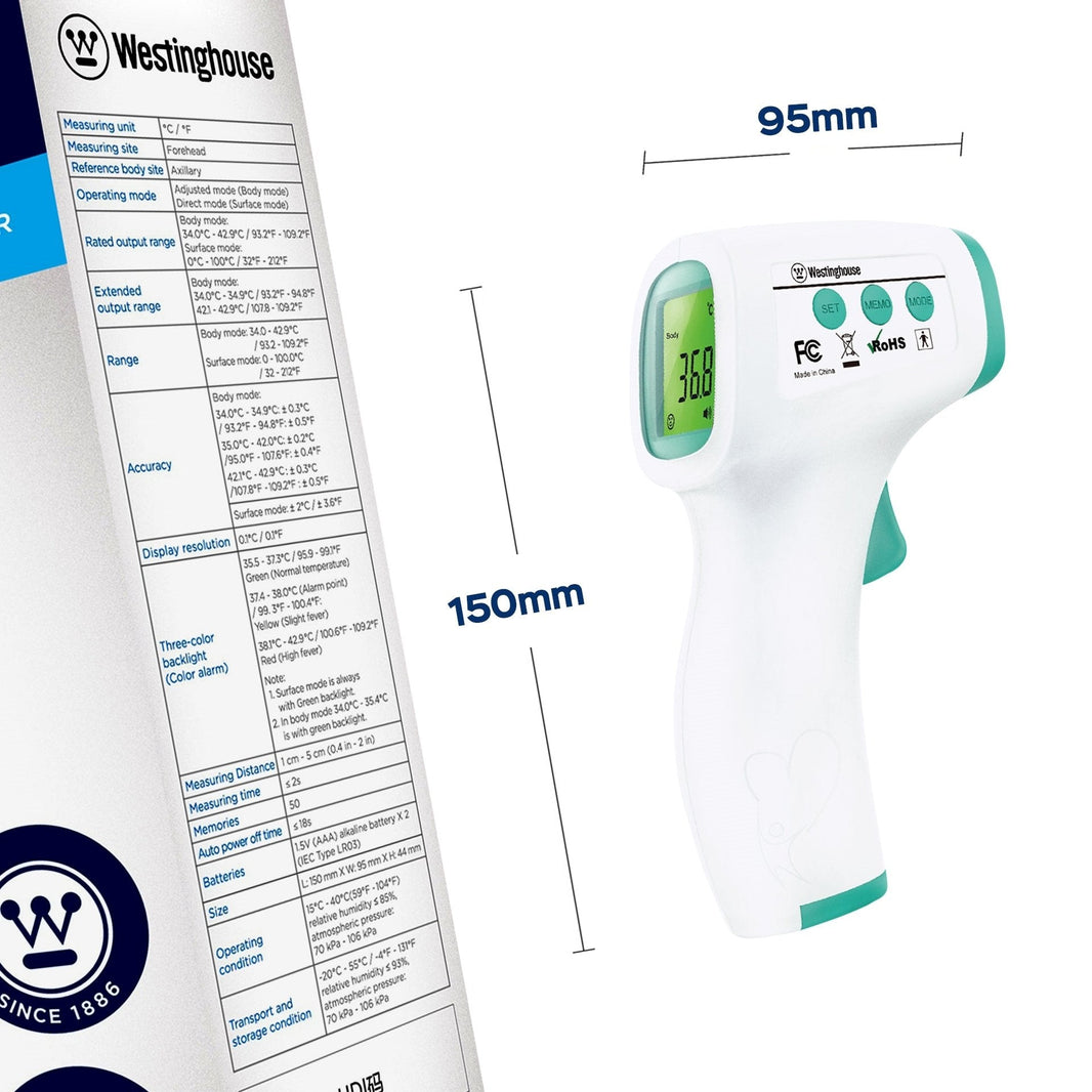 Westinghouse Infrared Body Thermometer No Touch Non Contact - 220 - Electronics