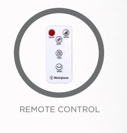 Westinghouse WSFBL04 Pedestal Bladeless Fan Floor Standing 220v 240 volts 50 HZ with Oscillation 3 speed with Remote Control - 220 - Electronics