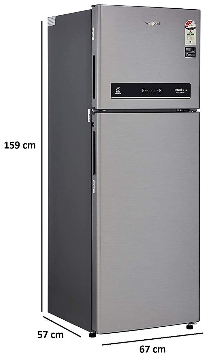 Whirlpool 220 volt top freezer refrigerator IF278INV Fridge Silver 220v 240 volts 50 hz - 220 - Electronics