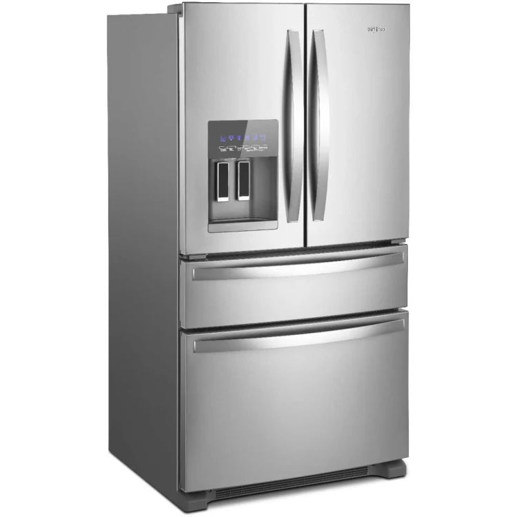 Whirlpool 220 Volts 50 Hz Refrigerator 4 - Door French Door with 24.5 Cu Ft Stainless Steel Finish WRMF3636S220v - 220v volt electronics