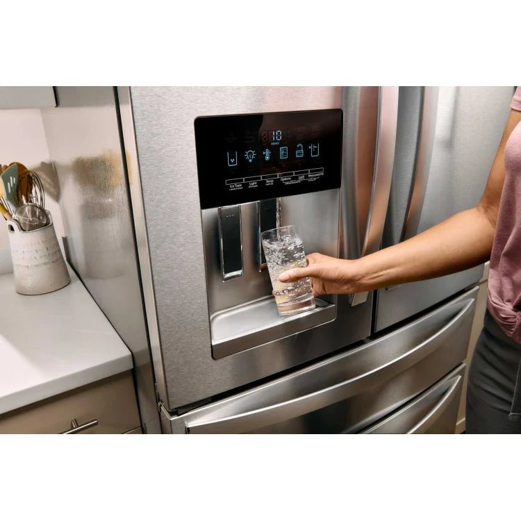 Whirlpool 220 Volts 50 Hz Refrigerator 4 - Door French Door with 24.5 Cu Ft Stainless Steel Finish WRMF3636S220v - 220v volt electronics