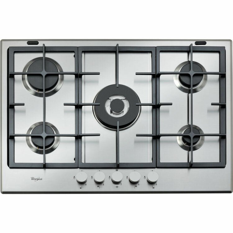 Whirlpool 220 volts Gas Cooktop 30 inch GMA7522IX 75 CM 5 Burner Stainless steel Gas Cooktop 220v 240 volts 50 hz - 220 - Electronics