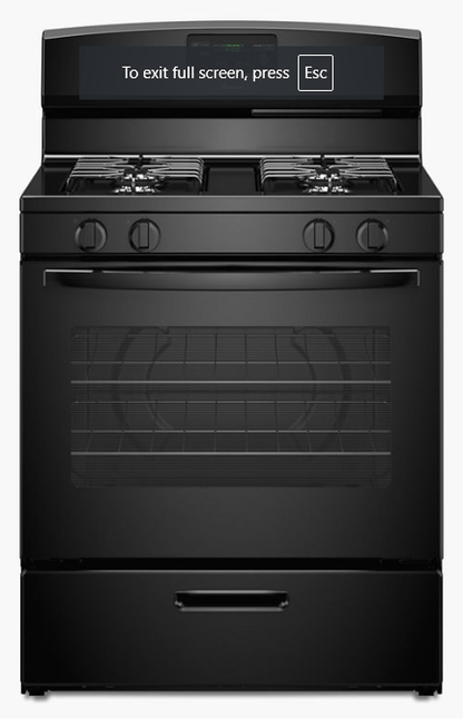 Whirlpool 220 volts Gas range stove 220 volts 50 hz 3WFG320MOBB 220v 240 volt gas stove cooker - 220 - Electronics