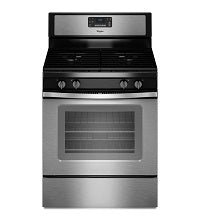 Whirlpool 3WFG515S0ES 220 Volt Stainless Steel Self Cleaning Gas Stove - 220 - Electronics