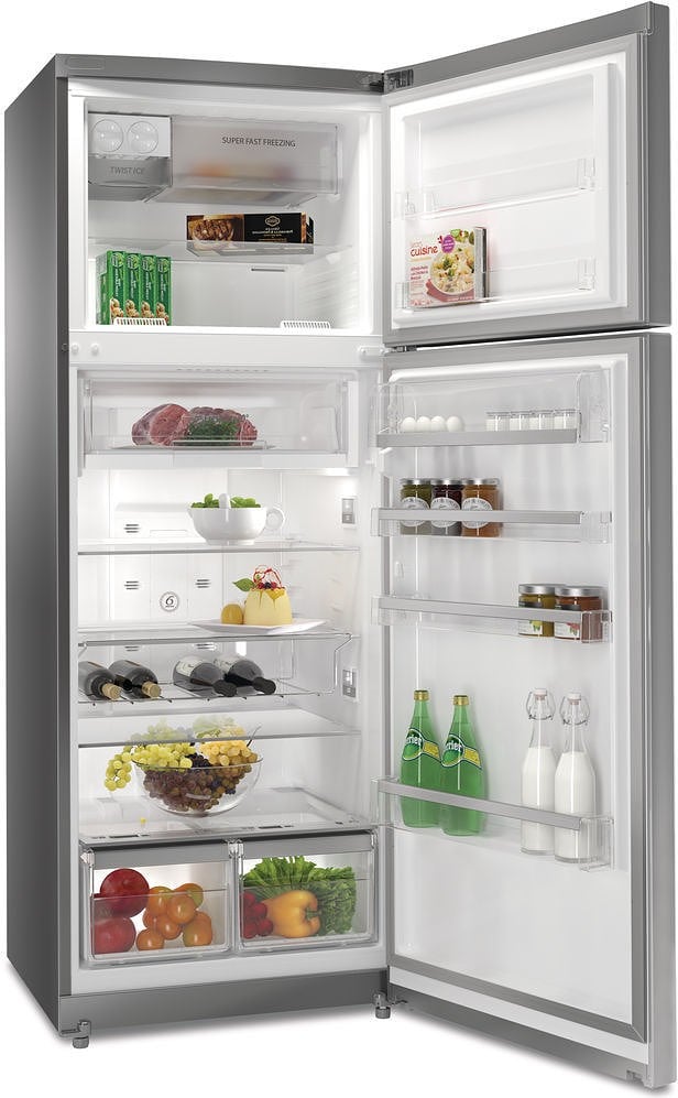 Whirlpool TTNF9322 220 volts Top Mount 16 cu ft Refrigerator 456 Liter 220v 240 volts Silver Fridge - 220 - Electronics