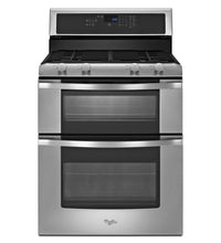Whirlpool WGG555S0BS 6.0 Total cu. ft. Double Oven Gas Range with AccuBake system