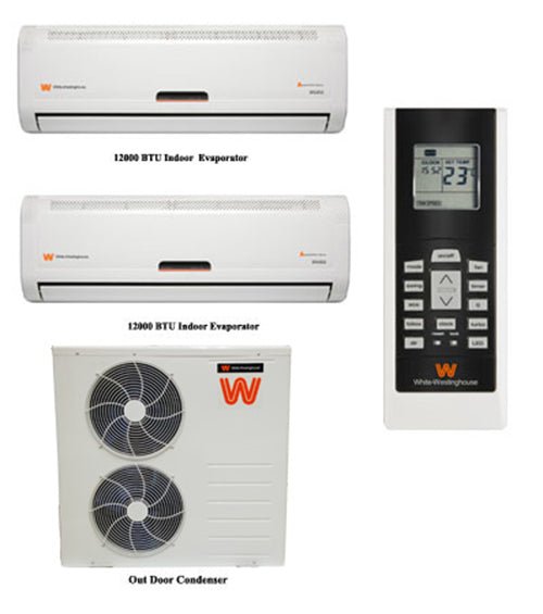 White Westinghouse WA2P24GFPWDC Multi - Split 24,000 BTU Air Conditioner 220 - 240 Volt 50Hz - 220 - Electronics