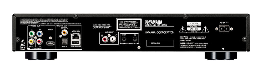 Yamaha BD - S673 Region Free Blu - Ray DVD Player with Component output - 220v volt electronics