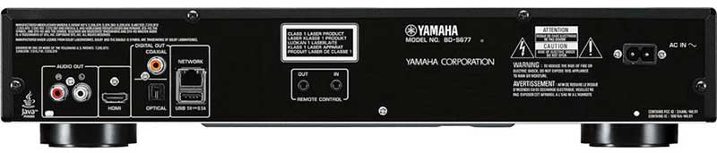 Yamaha BD - S677 Region Free Blu Ray & DVD Player - 220v volt electronics