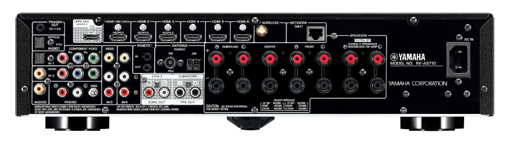 Yamaha RX - AS710 Receiver Amplifier 110 - 220 - 240 Volts50/60 hz - 220 - Electronics