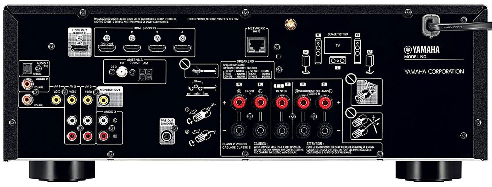 Yamaha RX - V483 Audio/Video Receiver and Amplifier - 220 - Electronics