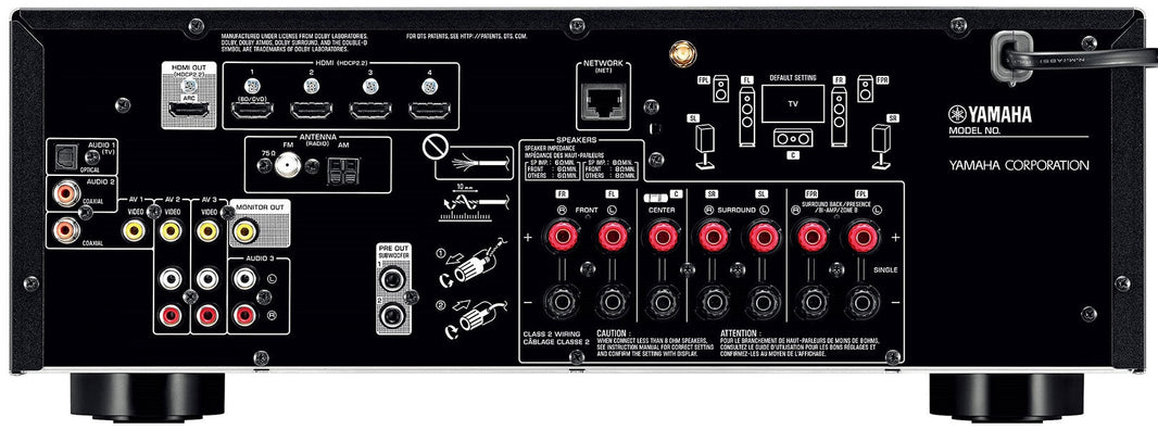 Yamaha RX - V583 Audio/Video Receiver for 110 - 220 Volts - 220 - Electronics