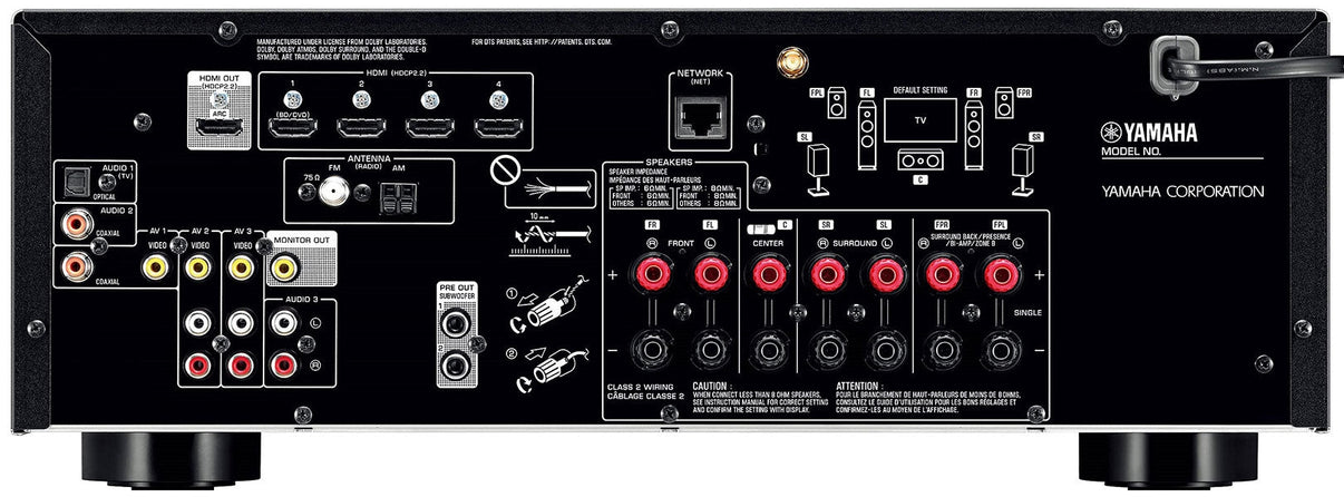 Yamaha RX - V583 Audio/Video Receiver for 110 - 220 Volts - 220 - Electronics