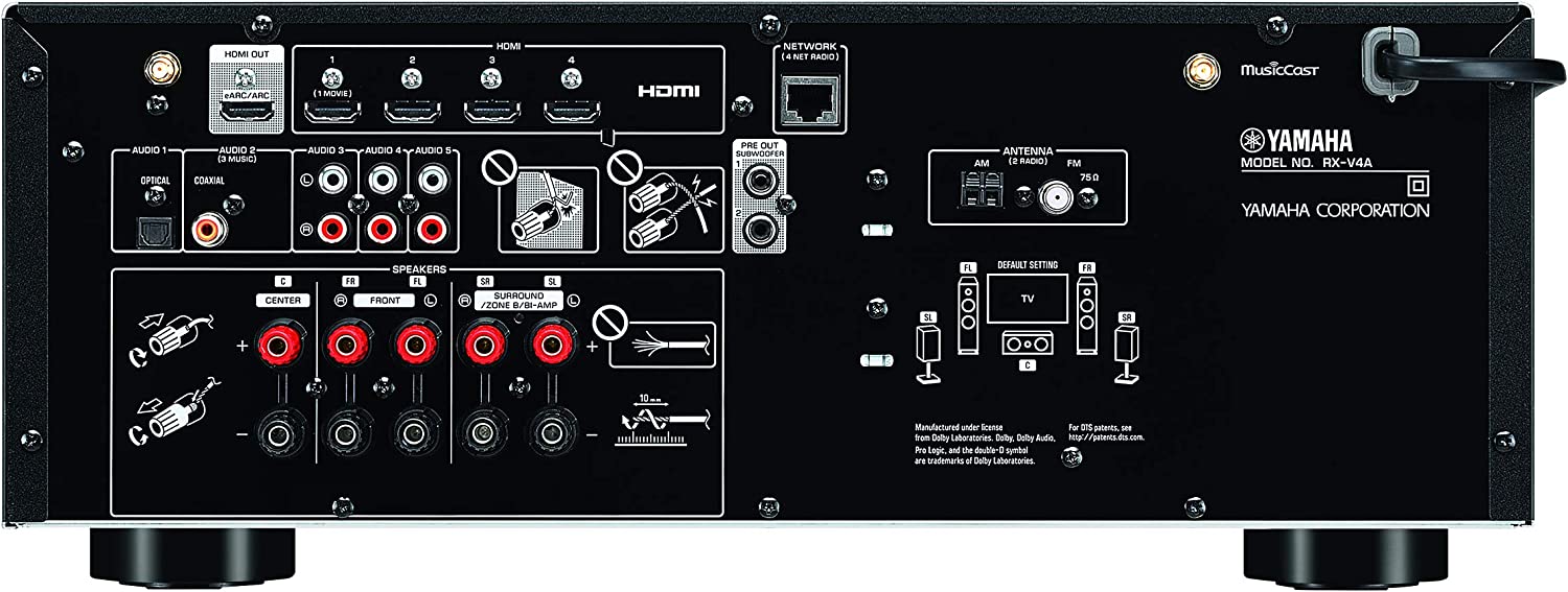 Yamaha RXV4A 110 / 220v Receiver amplifier 5.2 channel 8k