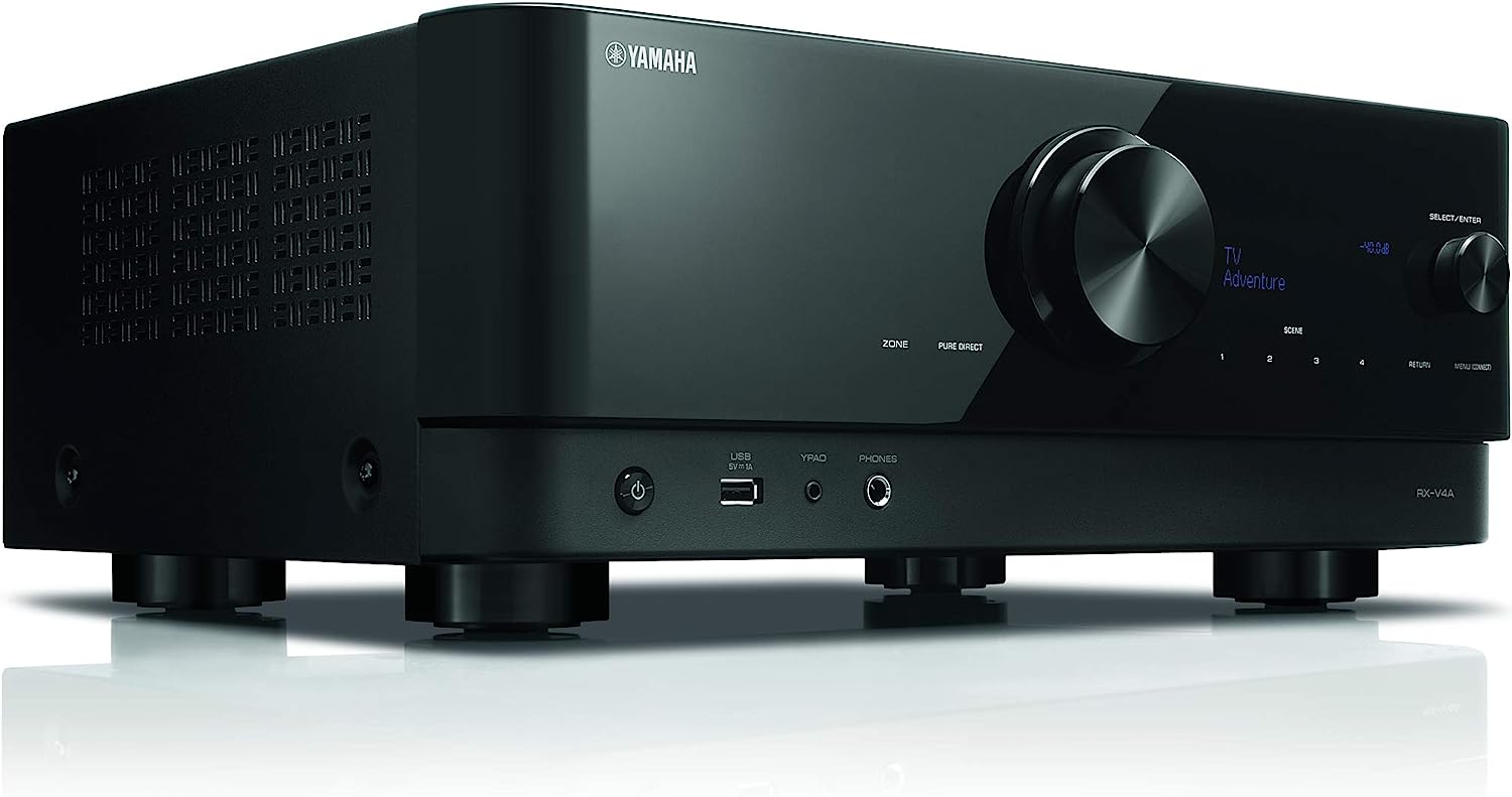 Yamaha RXV4A 110 / 220v Receiver amplifier 5.2 channel 8k music cast AV amp receiver 110 - 220 - 240 volts 50 60 hz RX - V4A 220 volt - 220 - Electronics