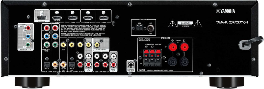 Yamaha YHT - 299 Home Theater Receiver and Speaker Package 110 - 220 240 volts - 220v volt electronics