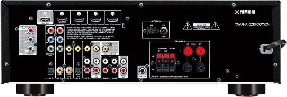 Yamaha YHT298 3D Receiver and Speaker Package 110 - 220 240 volts - 220v volt electronics