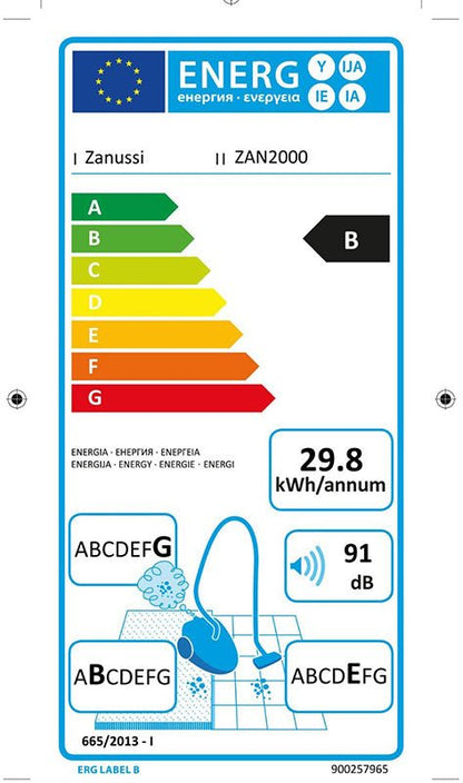 Zanussi By Electrolux model AIR2000 220 240 volts Upright Bagless Vacuum Cleaner multi cyclonic 220 volts 50 hz (ZANAIR2000 - 00) - 220v volt electronics