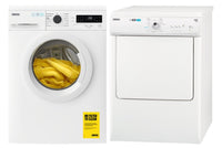 Zanussi Washer 220 volts washer Front Load washing machine and Zanussi Vented 220 volt Tumble Front Load Dryer Zanussi by Electrolux ZTE7101PZ 220v 240 volt 50 hz - 220 - Electronics