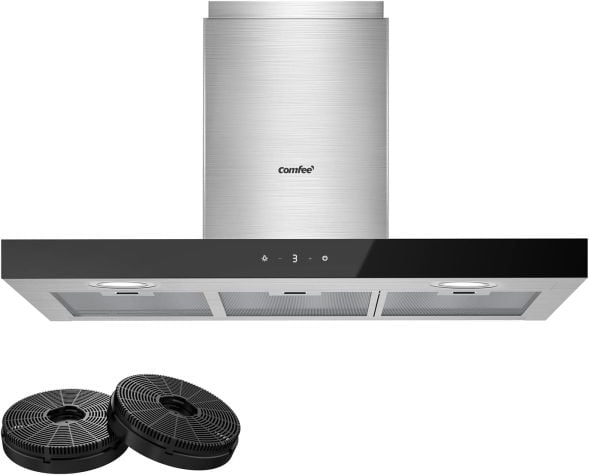 Ducted cooker shop hood