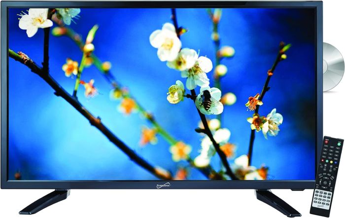 19 Supersonic 12 Volt AC/DC LED HDTV with DVD Player, USB, SD Card Reader,  HDMI