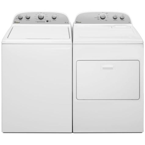 Whirlpool top load washer and dryer set sale