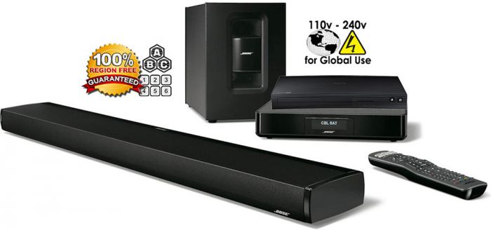 Samsung BD-J5100 Region Free Blu-ray player with Bose(R) CineMate(R) 130 home theater system 110 220 240 volts