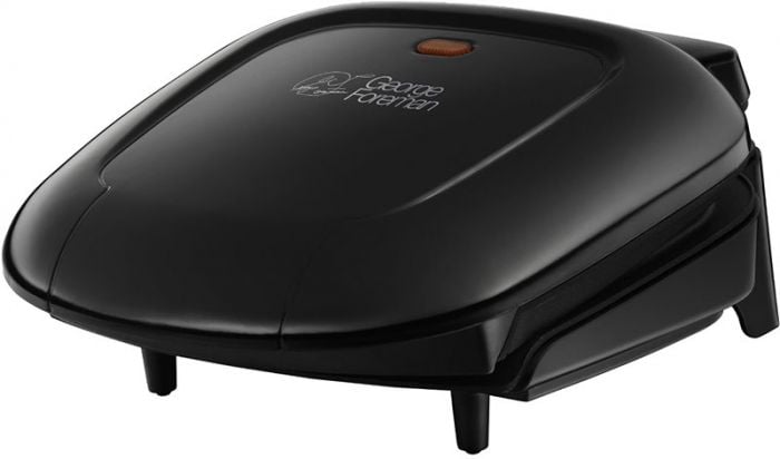 George Foreman Two Portion Compact Grill 220 240 volts - Black (18840-00)