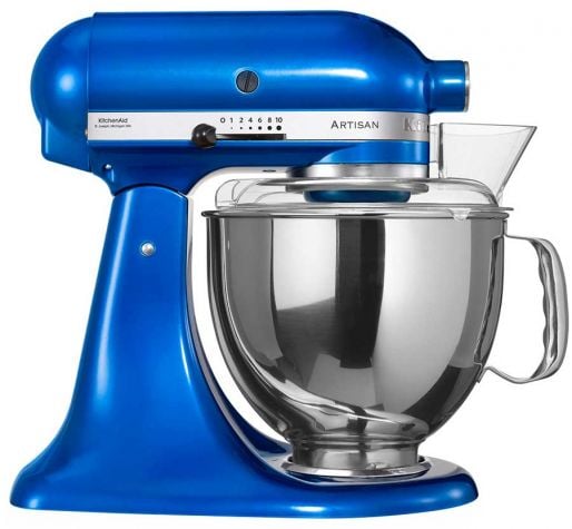 220 Volt KitchenAid 5KSM150PSEEB Artisan Stand Mixer - Electric Blue