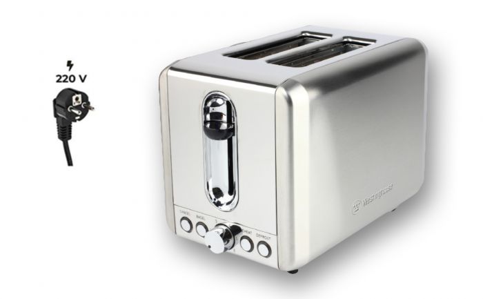 Westingouse 220 volts Toaster Stainless steel 2 slice WKTT009 220v