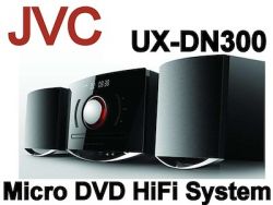JVC UX-DN300 Region free DVD mini micro sound system 