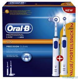 220-volt Oral-B Precision Clean D16.524h Ultra Plaque Remover Two Pack Electric Toothbrush with Charger