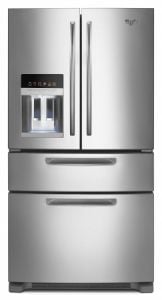 220 Volt Whirlpool 5GFX257AA French Door with Dispenser and Stainless Steel 220 Volt Refrigerator 230 240 V