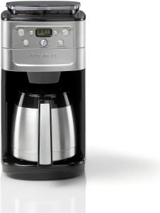 Cuisinart pro 220 volts Bean to cup coffee maker with insulated carafe jug built in burr grinder 220v 240 volt 50 hz