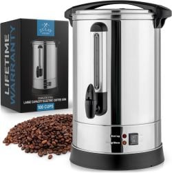 Dynastar 220 volts Coffee Urn 100 cup with Coffee brewer stainless steel permanent filter 220v 240 volts